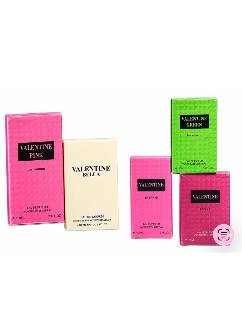 Valentino Pink, Cream & Green Fragrance Box Set